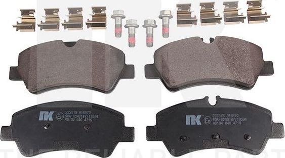 Тормозные колодки NK. Артикул 222578