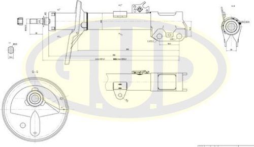 Амортизатор G.U.D.. Артикул GSA335041