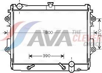 Радиатор охлаждения двигателя AVA для Lexus LX 570 2007-2021. Артикул TO2491