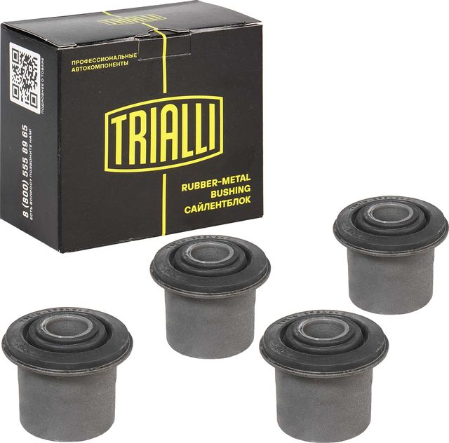 Сайлентблок переднего рычага подвески Trialli (резина/металл) правый/левый для Lada Niva Travel I 2020-2026. Артикул SB 0157