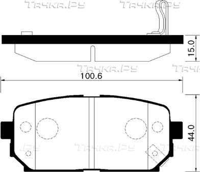 Тормозные колодки HSB. Артикул HP1041