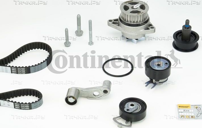 Помпа (водяной насос) с комплектом ремня ГРМ ContiTech для Volkswagen Lupo 2000-2005. Артикул CT957WP2