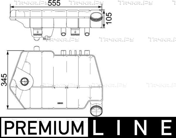 Расширительный бачок Mahle Premium. Артикул CRT 66 000P