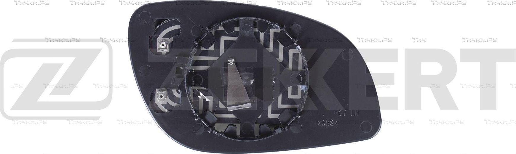 Зеркальное стекло бокового зеркала Zekkert левое для Opel Signum I 2003-2008. Артикул SP-1100