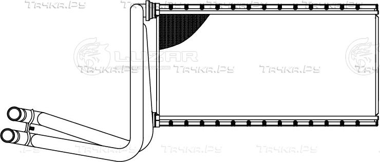 Радиатор отопителя (печки) Luzar для Toyota 4Runner IV 2002-2009. Артикул LRh 1951