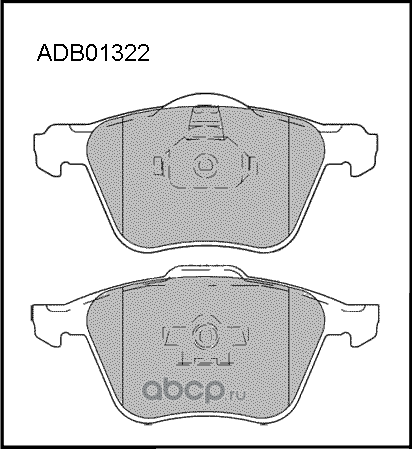 Колодки тормозные (Allied Nippon). Артикул ADB01322