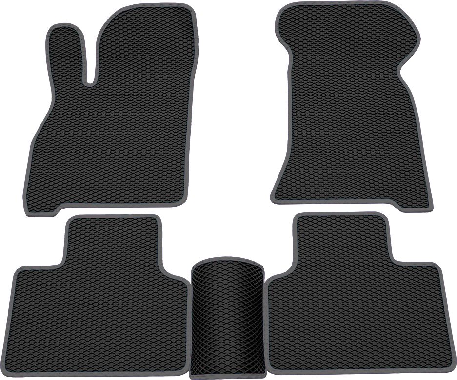 Коврики Rezkon EVA для салона Lada Priora 2170, 2171, 2172 2007-2018 Серый кант. Артикул 9039025102