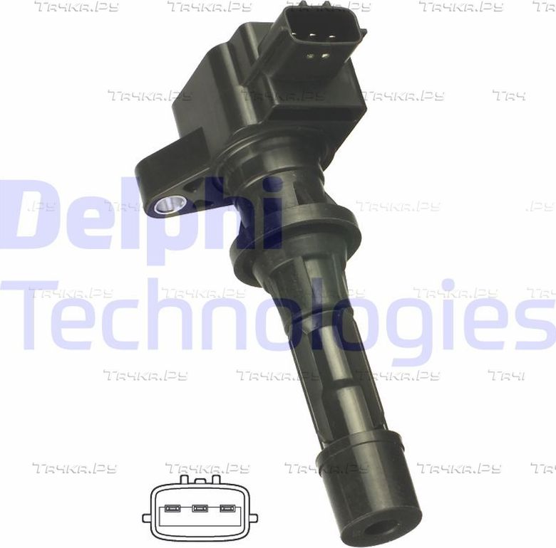 Катушка зажигания Delphi для Mazda CX-7 I 2006-2014. Артикул GN10499-12B1