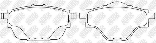 Тормозные колодки NiBK. Артикул PN0043