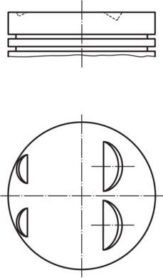 Поршень Mahle для Renault Modus I 2004-2012. Артикул 022 05 00