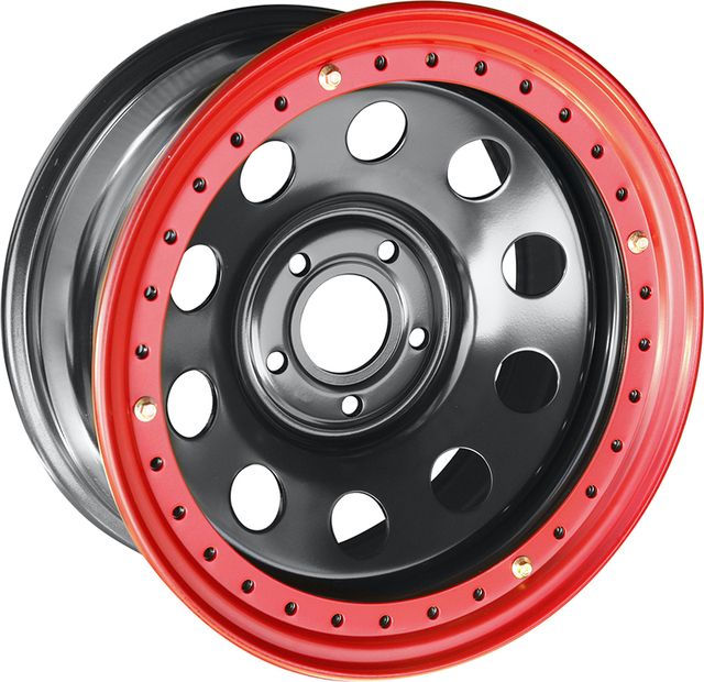 Колёсный диск OFF-ROAD Wheels усиленный стальной черный с бедлоком 5x127 8xR17 d75 ET0 для Jeep Wrangler JK 2007-2013. Артикул 1780-52775BL-0 BD-R