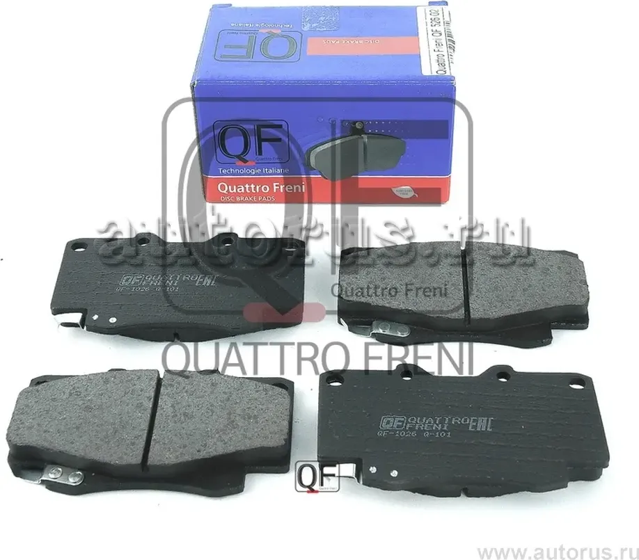 Колодки тормозные дисковые передние к-т с механическим датчиком износа (Quattro Freni). Артикул qf52602