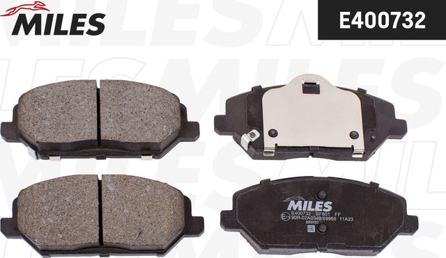 Тормозные колодки Miles (Low-Metallic). Артикул E400732