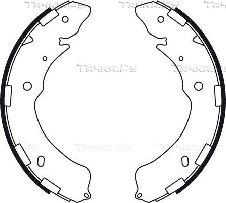 Тормозные колодки TRW задние для Subaru Legacy V 2009-2014. Артикул GS8768