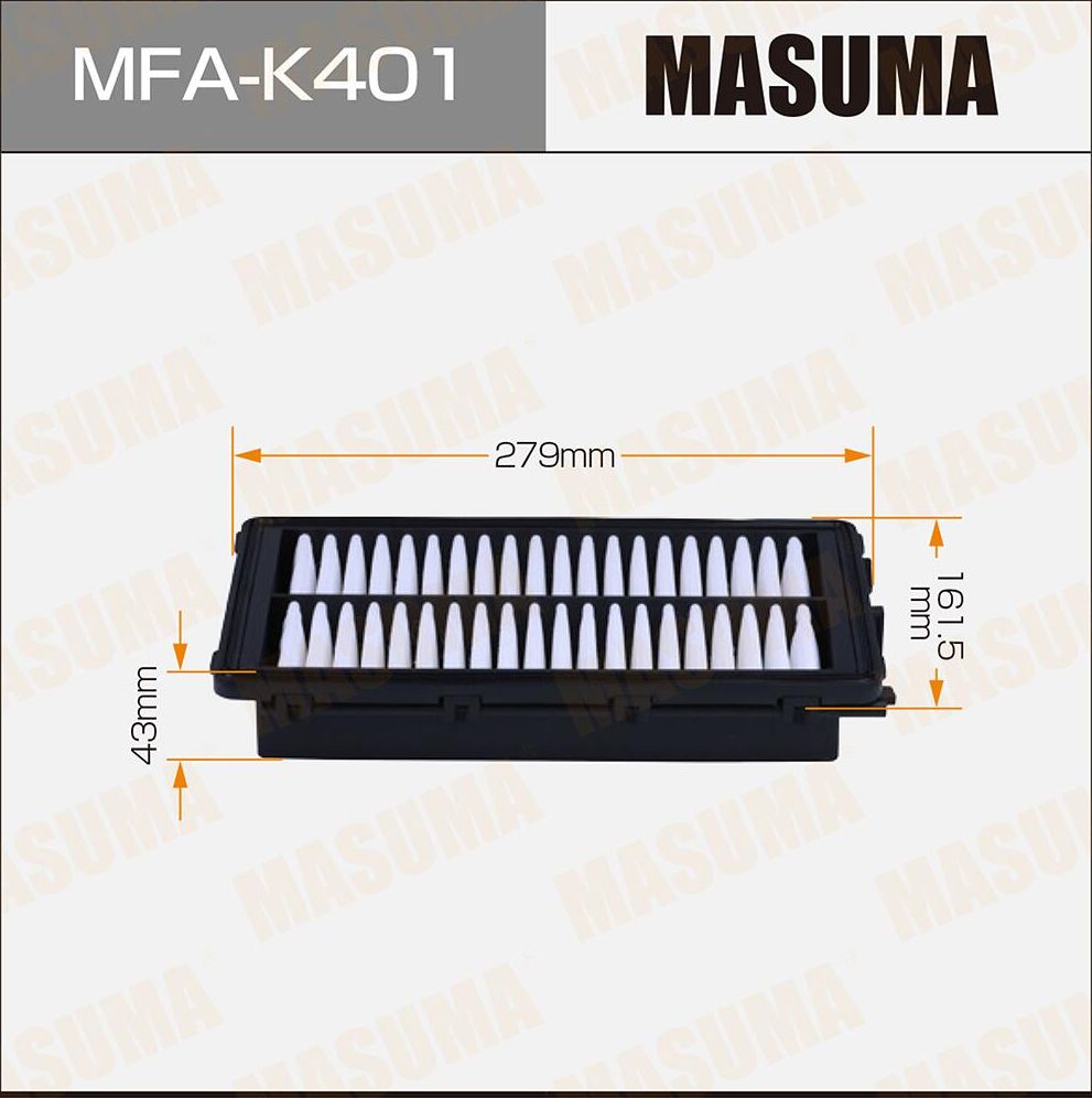 Воздушный фильтр Masuma. Артикул MFA-K401