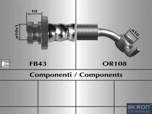 Тормозной шланг Malò. Артикул 80685