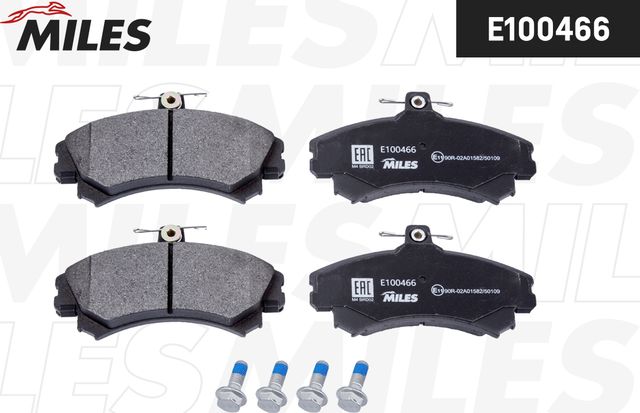 Тормозные колодки Miles (Semi-Metallic). Артикул E100466