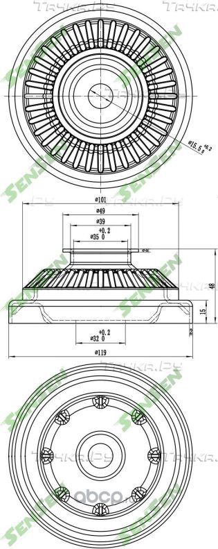ОПОРА_АМОРТИЗАТОРА ПЕРЕДНЕГО OPEL ASTRA-H,ZAFIRA-B 04~ (Sensen). Артикул M61151