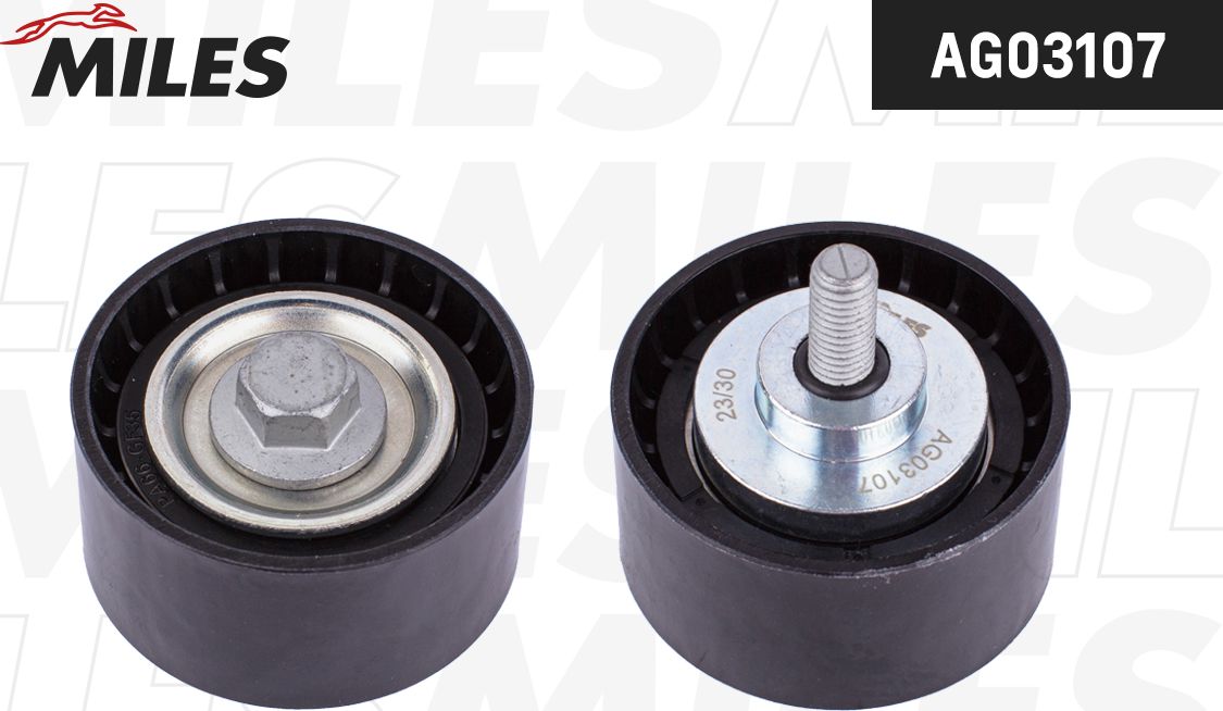 Направляющий (ведущий) ролик приводного поликлинового ремня Miles. Артикул AG03107