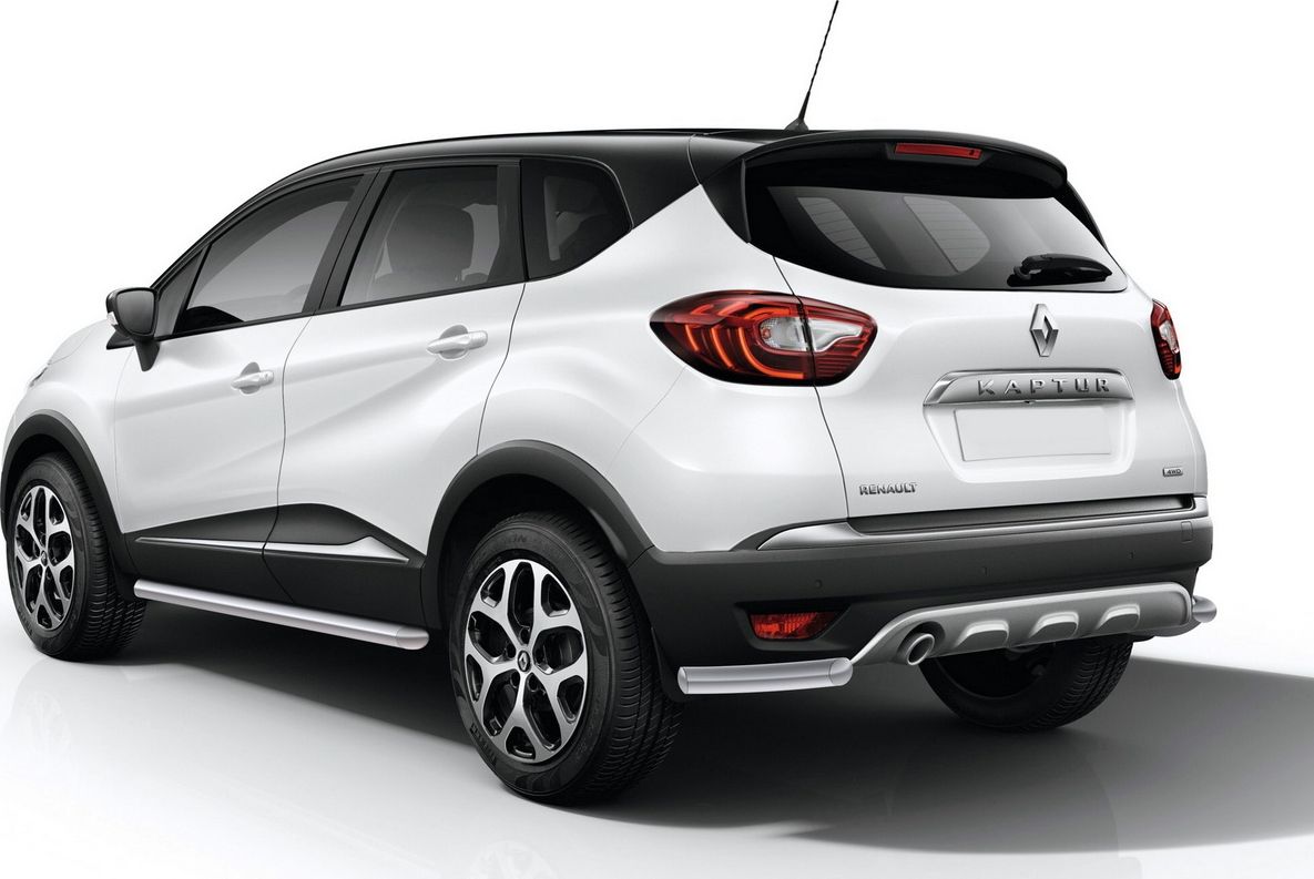 Защита Rival заднего бампера d57 уголки для Renault Kaptur 2016-2020. Артикул R.4704.005