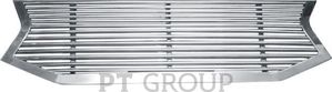 Защитная решетка радиатора PT Group (НПС) d12 для УАЗ Патриот I рестайлинг 2014-2025. Артикул 05021001