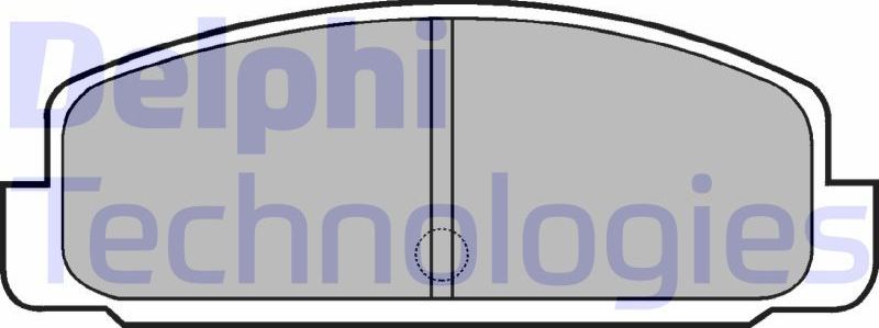 Тормозные колодки Delphi (Low-Metallic). Артикул LP401