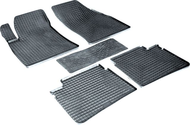 Коврики резиновые Seintex с узором сетка для салона Hyundai Sonata V 2004-2010. Артикул 00183