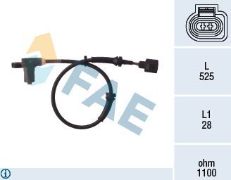 Датчик ABS FAE. Артикул 78003