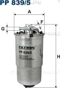 Топливный фильтр Filtron. Артикул PP 839/5