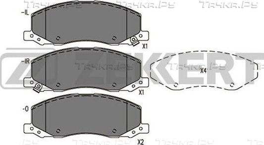 Тормозные колодки Zekkert передние для Opel Insignia I 2008-2017. Артикул BS-1290
