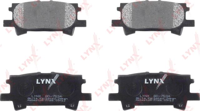 Тормозные колодки LYNXauto. Артикул BD-7534