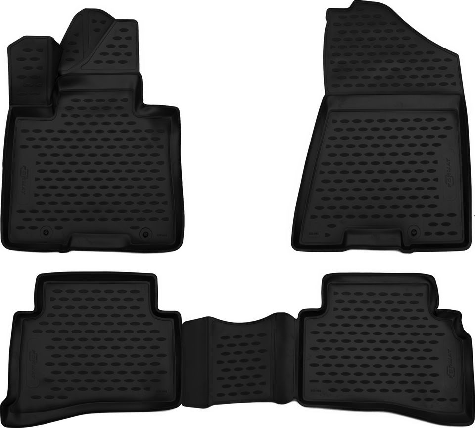 Коврики 3D Format c повышенной износостойкостью для салона Hyundai Tucson III 2015-2026. Артикул FORMAT.CARHYN00001