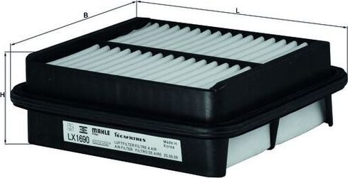 Воздушный фильтр Mahle-Knecht. Артикул LX 1690