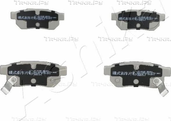 Тормозные колодки ASHIKA задние для MG ZR 2001-2005. Артикул 51-04-404