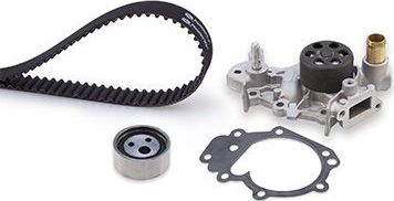 Помпа (водяной насос) с комплектом ремня ГРМ Gates PowerGrip® для Renault Clio I 1996-1998. Артикул KP25454XS
