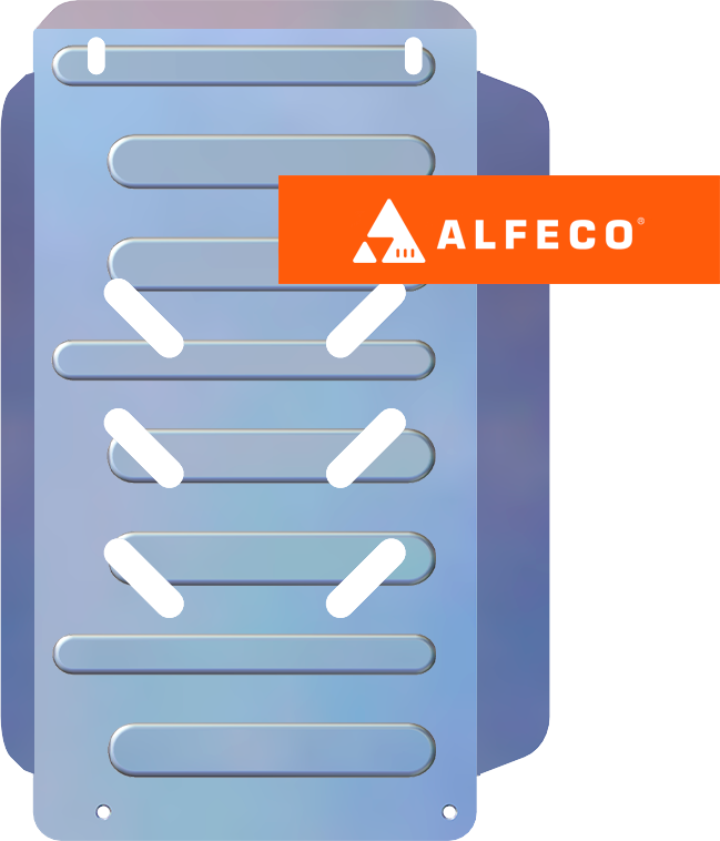 Защита алюминиевая Alfeco (4 мм) для КПП Toyota Town Ace Noah 2WD 1996-2001. Артикул ALF.24.154AL4