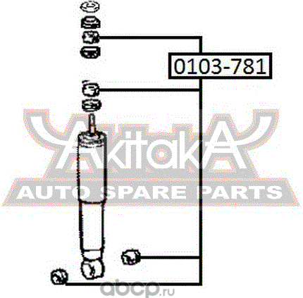 Опора амортизатора (стойки) Asva. Артикул 0103-781