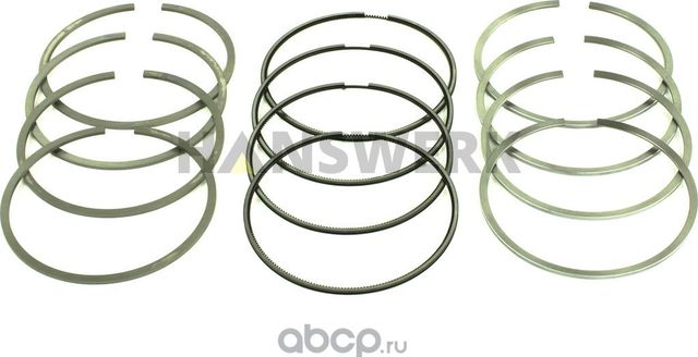 КОЛЬЦА ПОРШНЕВЫЕ FIAT DUCATO 06 3.0 STD (Hanswerk). Артикул HW300350