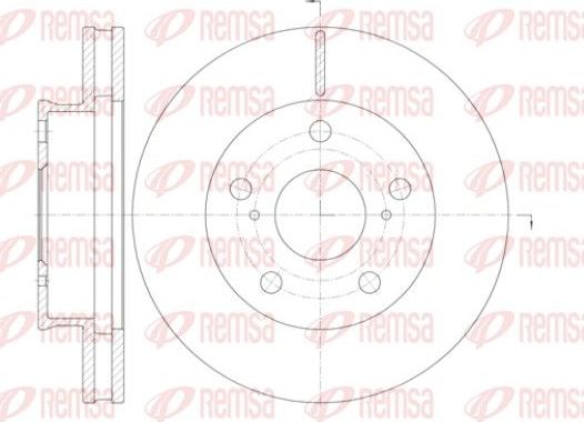 Тормозной диск Remsa. Артикул 61421.10