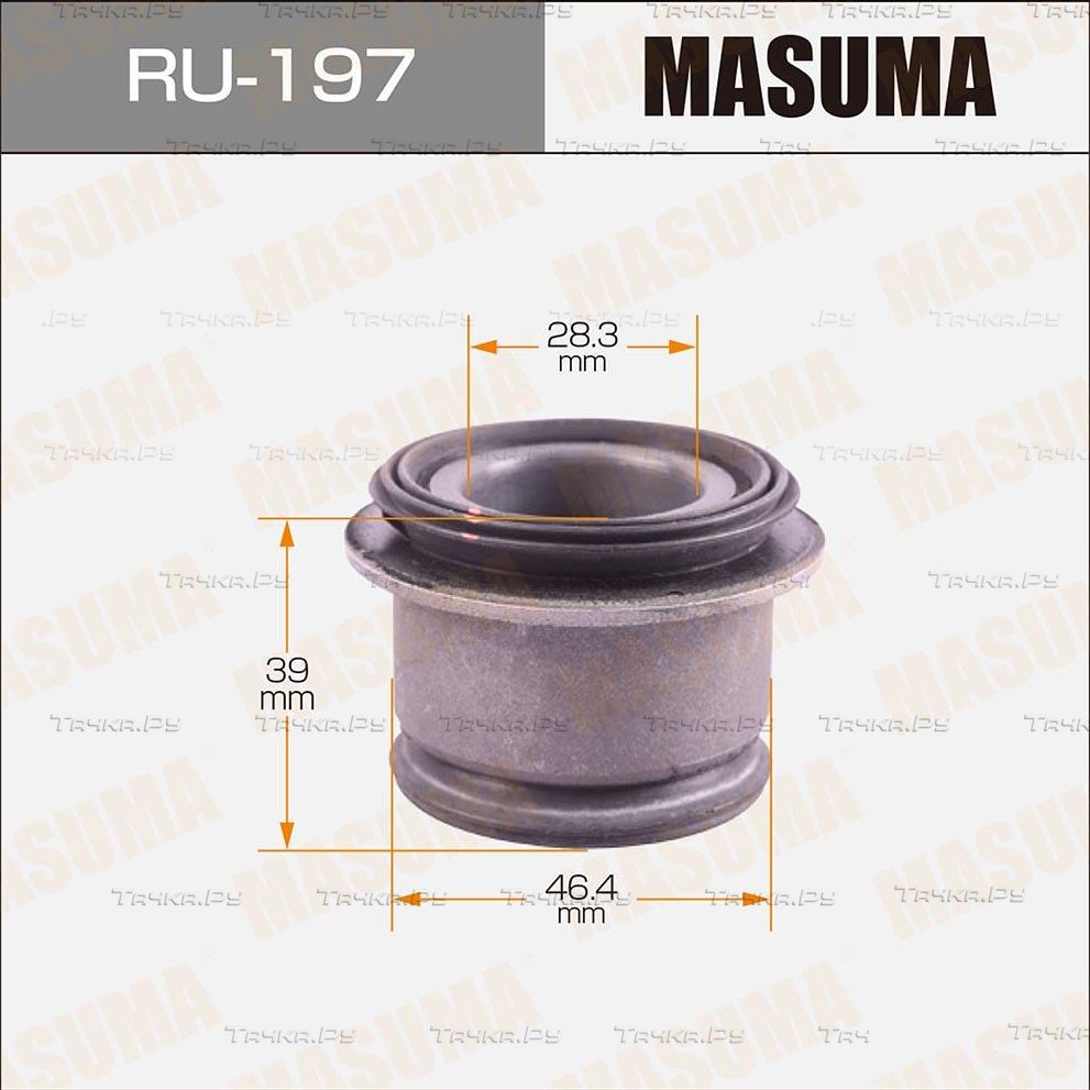 Сайлентблок переднего рычага подвески Masuma правый/левый верхний для Mitsubishi Delica IV 1995-2000. Артикул RU-197