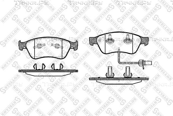 Тормозные колодки Stellox передние для Audi S8 II (D3) 2006-2010. Артикул 1067 002-SX