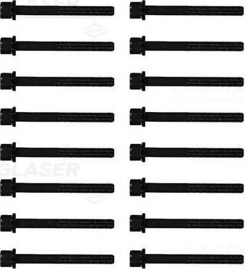 Комплект болтов ГБЦ Glaser для Saab 9000 I 1994-1998. Артикул T50220-00