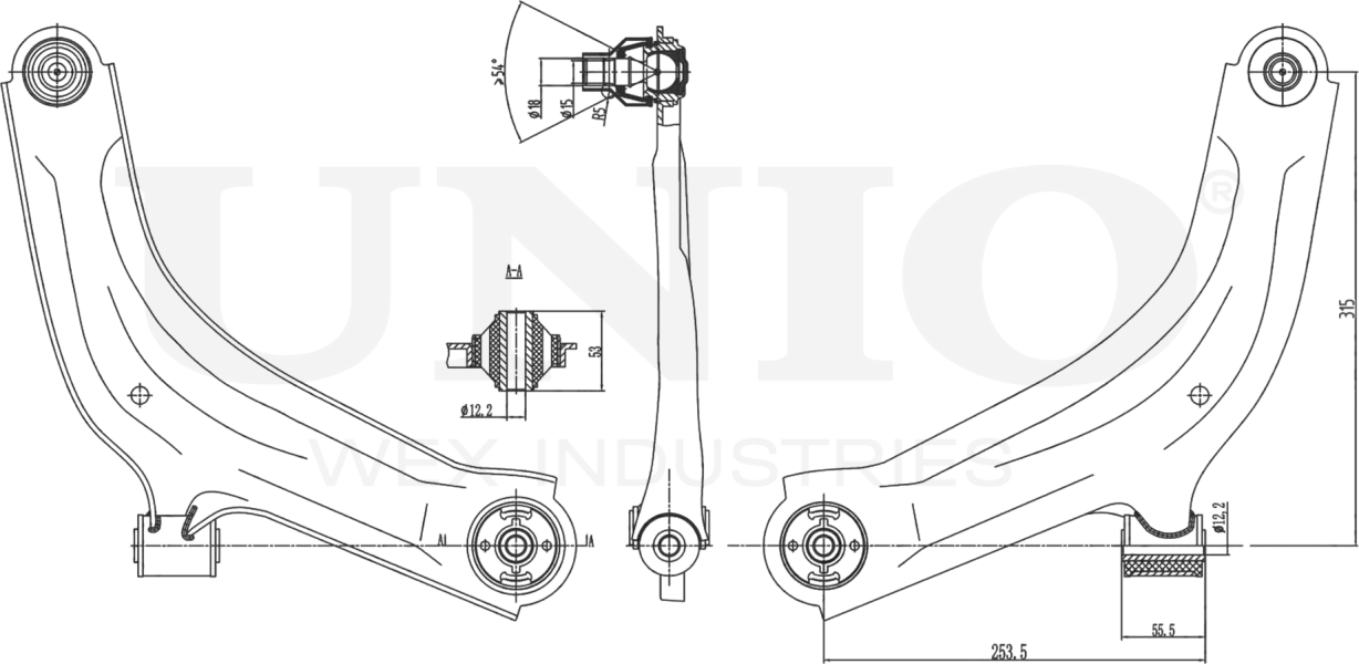 Рычаг подвески (Unio). Артикул SSP-40013