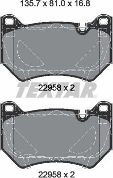 Тормозные колодки Textar Q+. Артикул 2295801