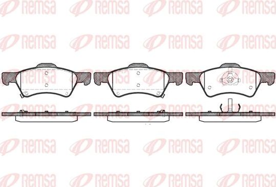 Тормозные колодки Remsa передние для Chrysler Voyager IV 2000-2008. Артикул 0810.02