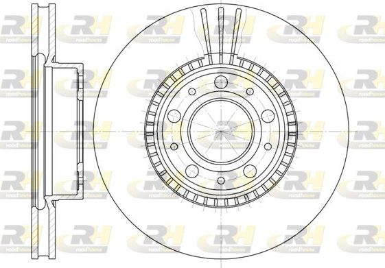 Тормозной диск RoadHouse передний для Volvo 780 1986-1990. Артикул 6304.10