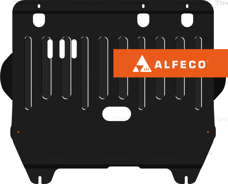 Защита Alfeco для картера и КПП Citroen C5 II 2008-2017. Артикул ALF.04.03