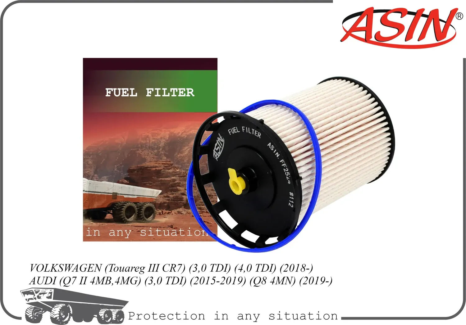 Фильтр топливный (Asin). Артикул ASINFF2524