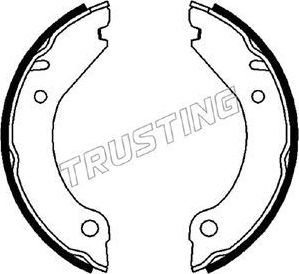 Тормозные колодки (стояночная тормозная система) Trusting задние для Volvo 780 1986-1988. Артикул 127.267