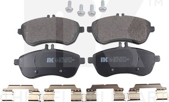 Тормозные колодки NK. Артикул 223366